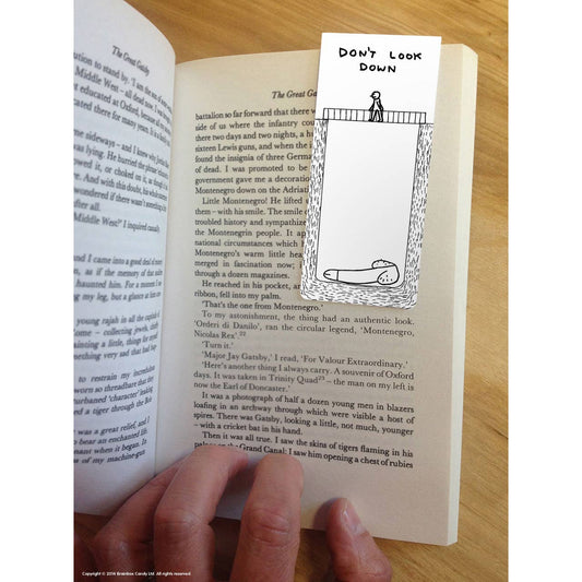 Don't Look Down Magnetic Bookmark - David Shrigley