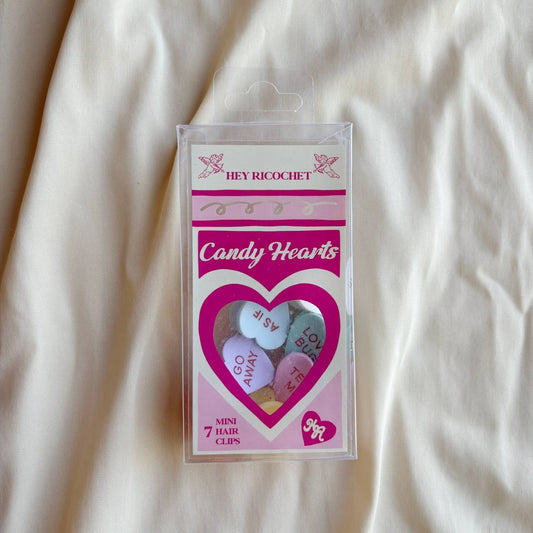 Candy Heart Clips - Set of 7