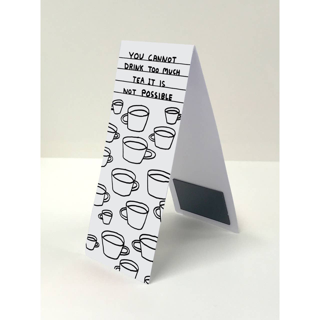 Too Much Tea Magnetic Bookmark - David Shrigley