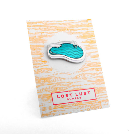 Swimming Pool Hard Enamel Pin