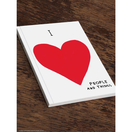 I Love People & Things A5 Notebook - David Shrigley