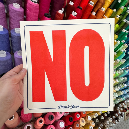 NO Thank You! Riso Print