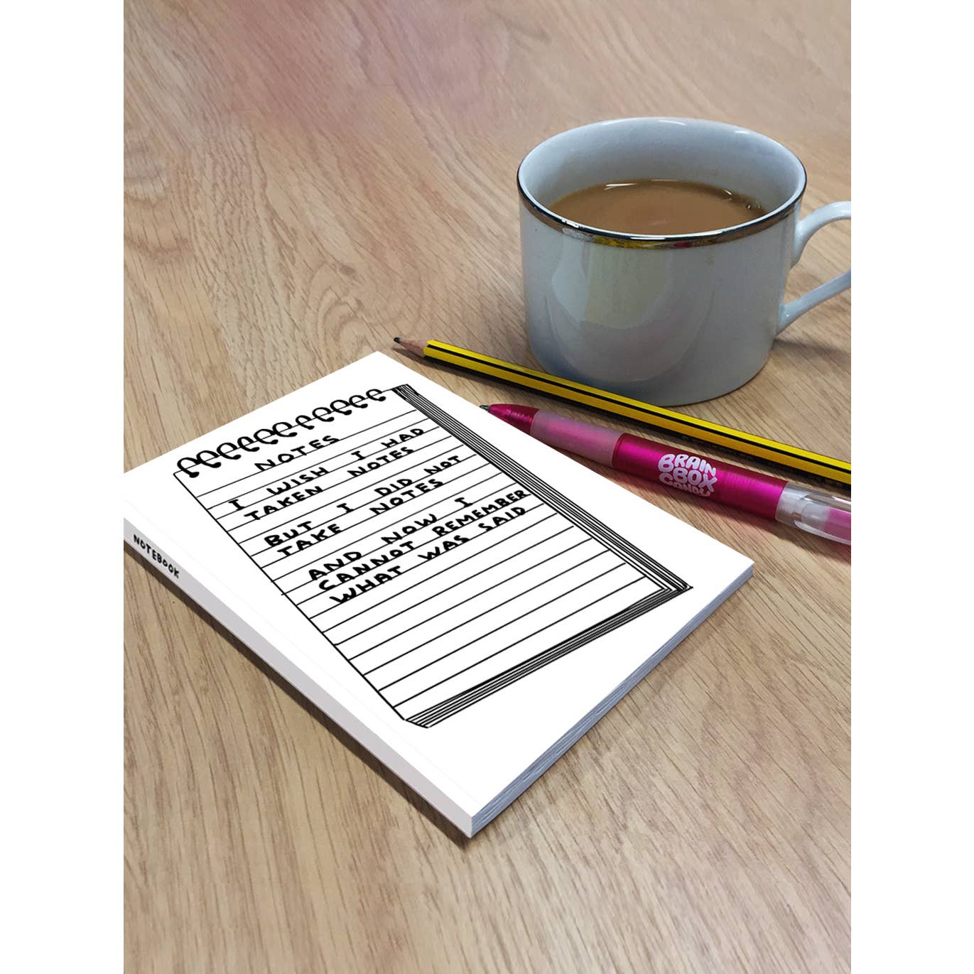 Wish I'd Taken Notes A6 Notebook - David Shrigley