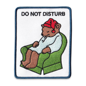 Do Not Disturb Sleepy Bear Patch
