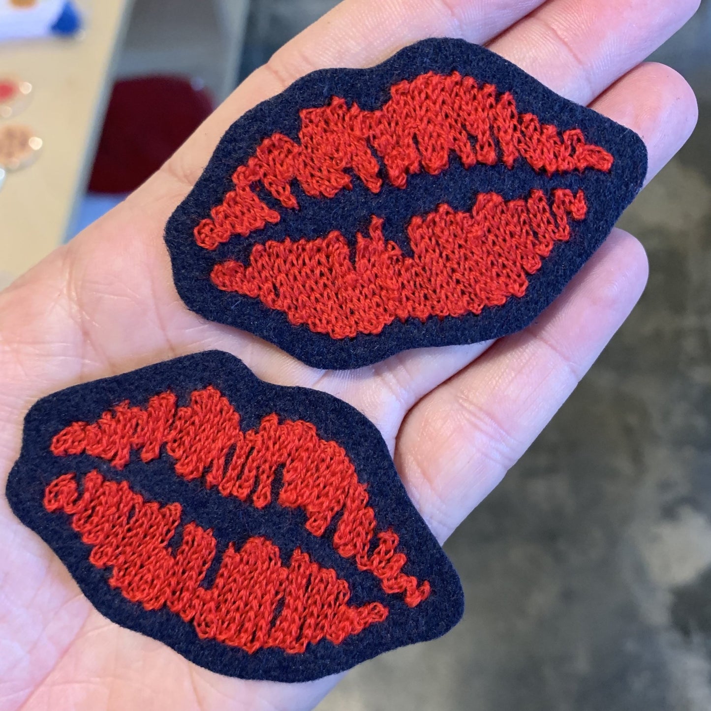 Chainstitch Lips Patch - World Famous Original