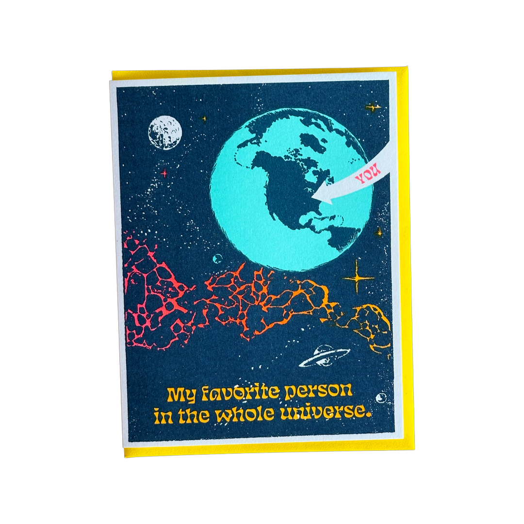 My Favorite Person In The Universe Card