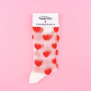 Hearts Sheer Socks