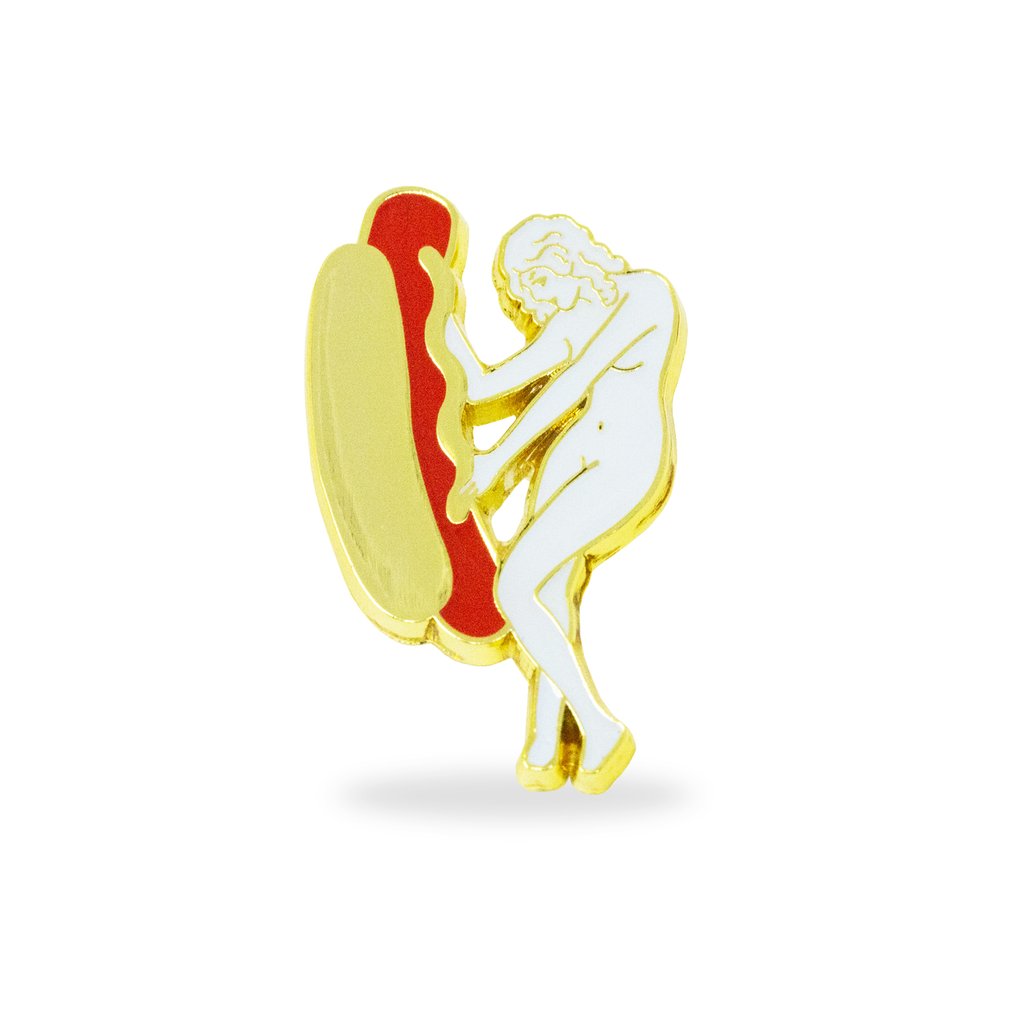 Hot Dog Lady Pin