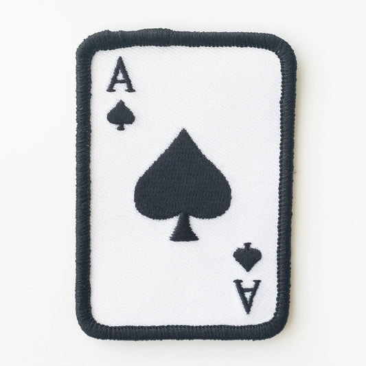 Ace of Spades embroidered patch