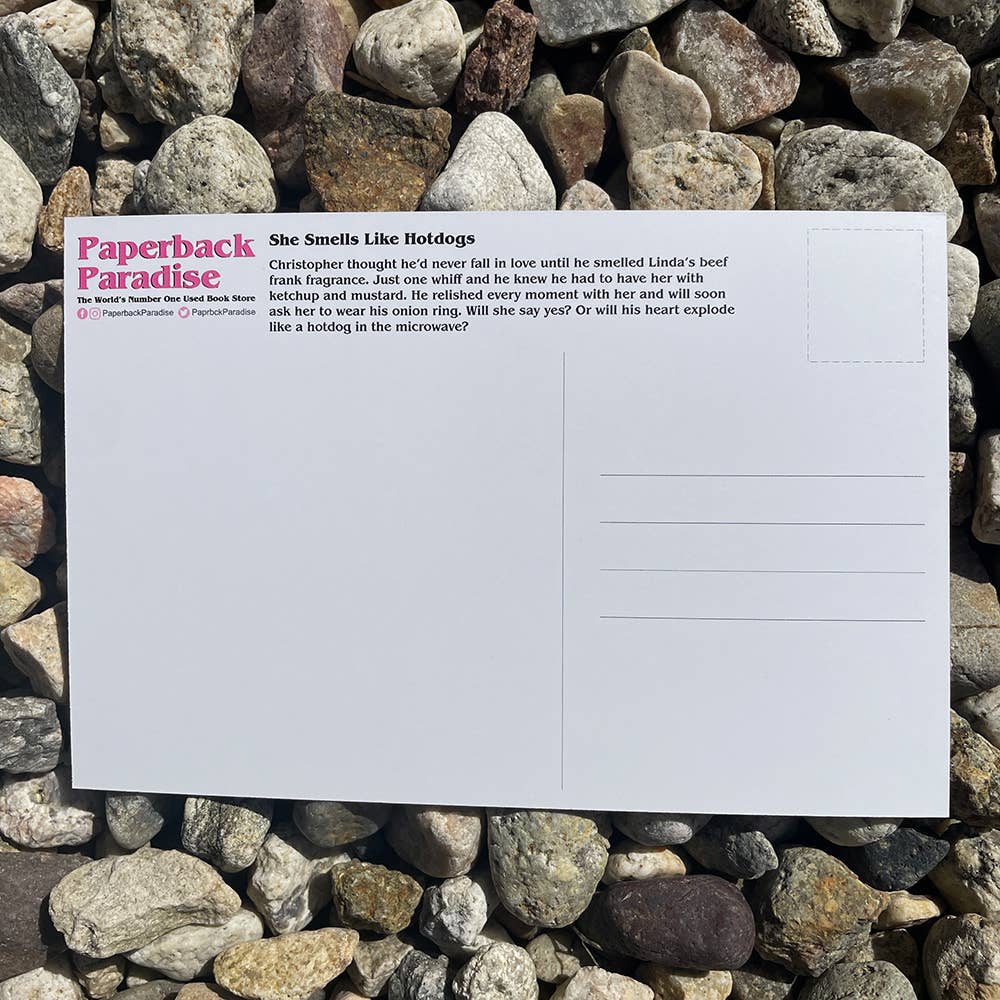 She Smells Like Hot Dogs Postcard