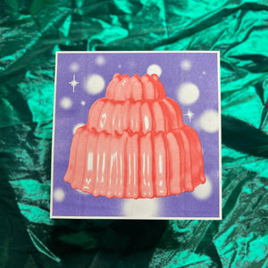 Pink Radioactive Jell-O - Mini Risograph Print