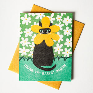 You're The Rarest Bloom - Risograph Card
