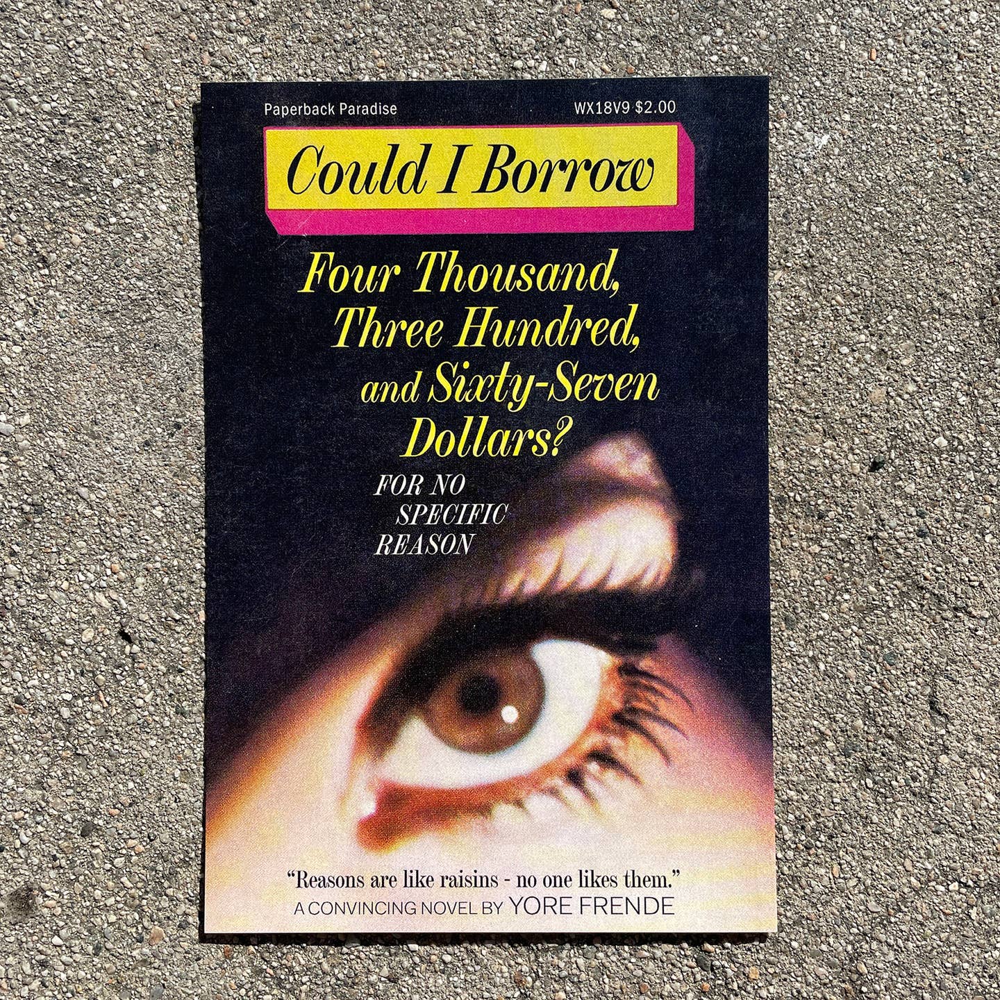 Can I Borrow Four Thousand, Three Hundred... Postcard