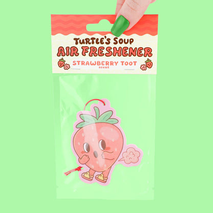 Strawberry Toot Funny Fruit Scented Car Air Freshener