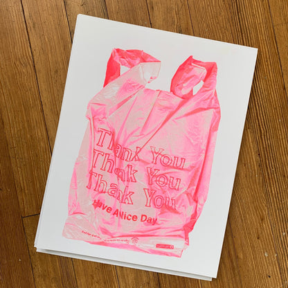 Thank You Bag- Risograph Print