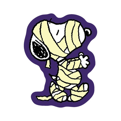 Glow in the Dark Mummy Die Cut Snoopy Sticker