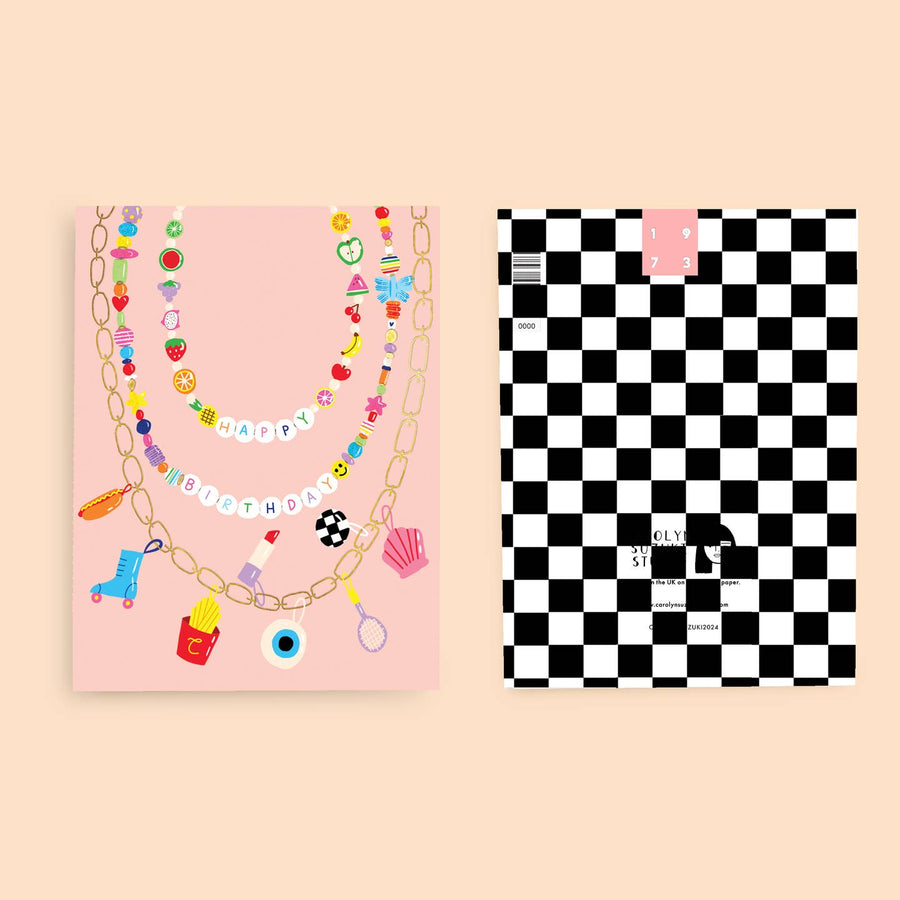 Festival Beads Birthday Card