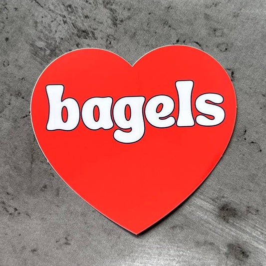 Bagels Heart Sticker