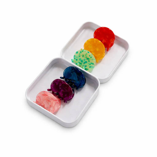 Jelly Bean Mini Hair Claw Set