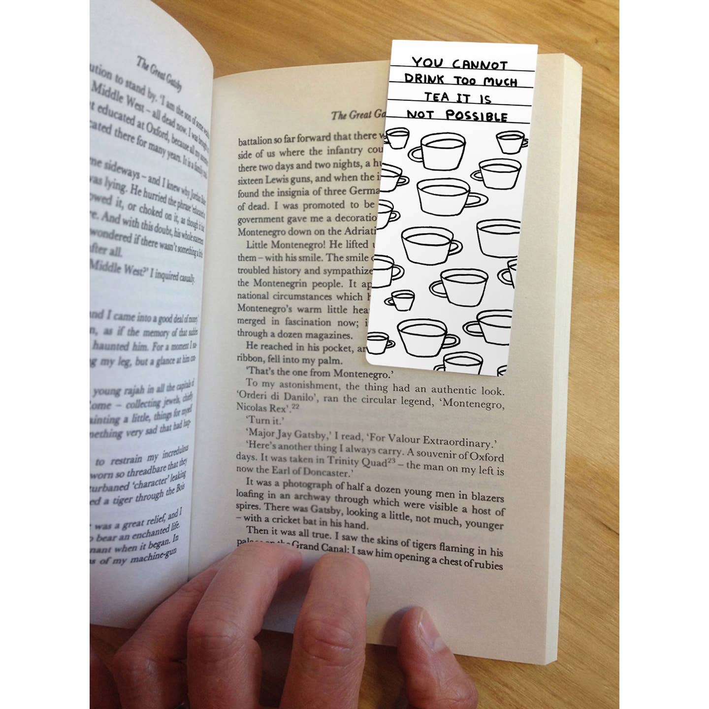 Too Much Tea Magnetic Bookmark - David Shrigley