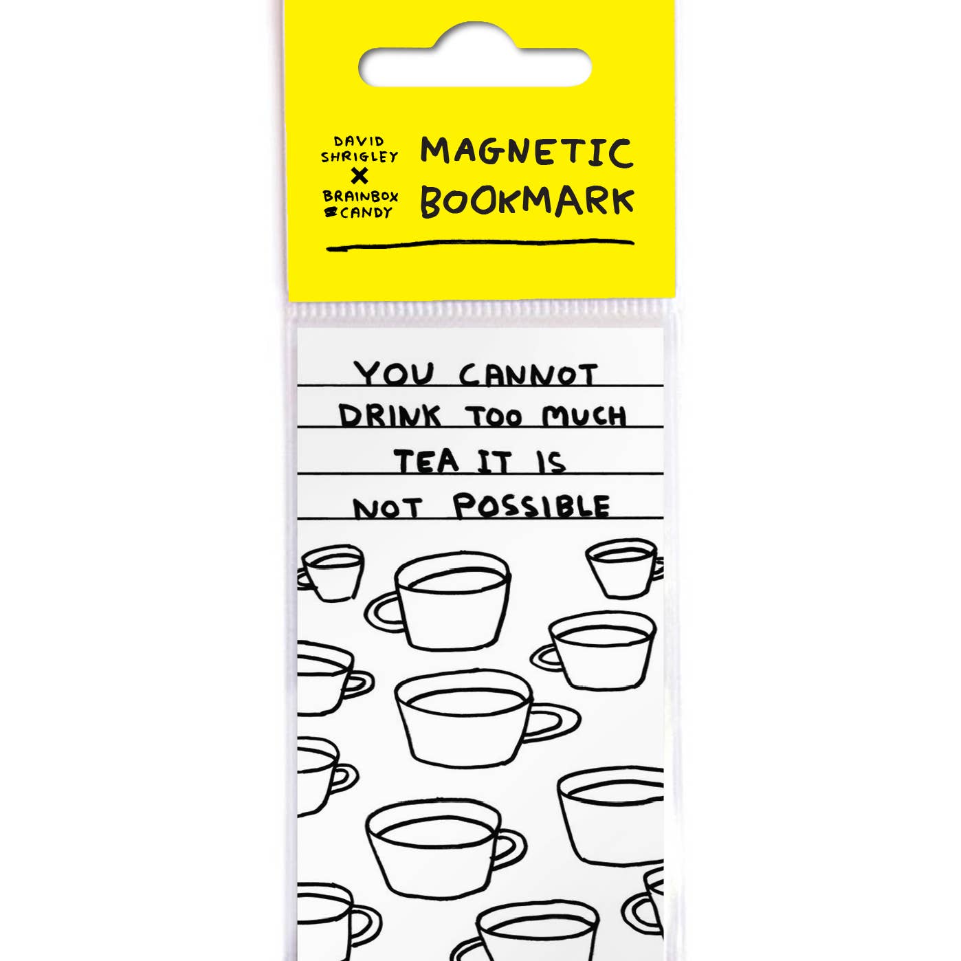 Too Much Tea Magnetic Bookmark - David Shrigley
