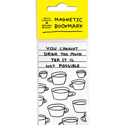 Too Much Tea Magnetic Bookmark - David Shrigley