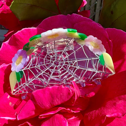 Floral Spiderweb Hair Claw
