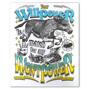 Wontpower Riso Print