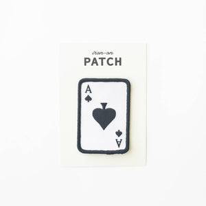 Ace of Spades embroidered patch