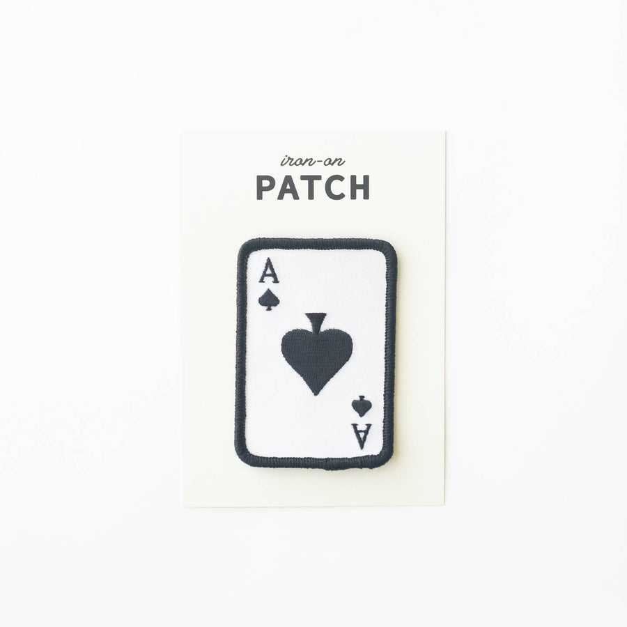Ace of Spades embroidered patch
