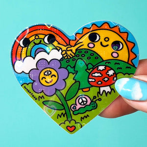 Heart Scene Sticker Holographic