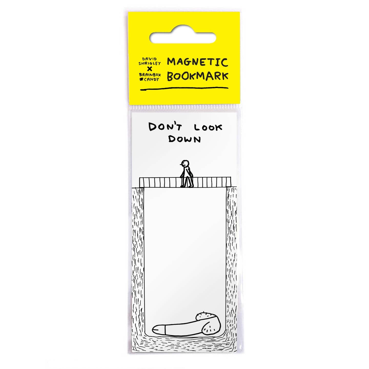 Don't Look Down Magnetic Bookmark - David Shrigley