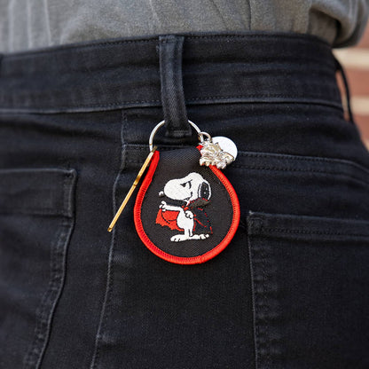 3P4 X Peanuts® Halloween - Snoopy Dracula Patch Keychain