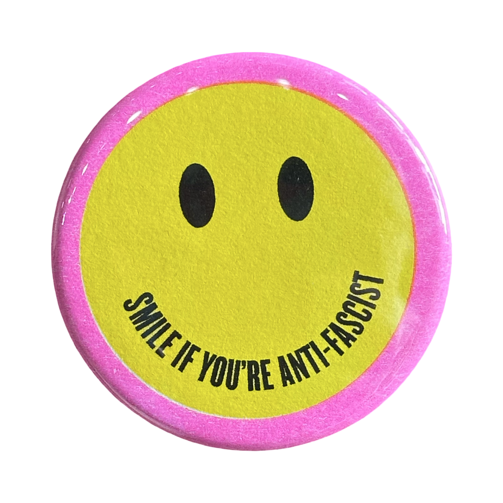 Smile If You're Anti-Fascist Button