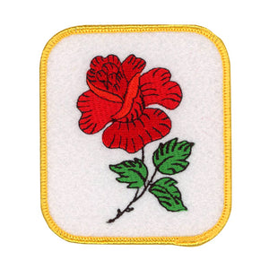 Rose Embroidered Patch