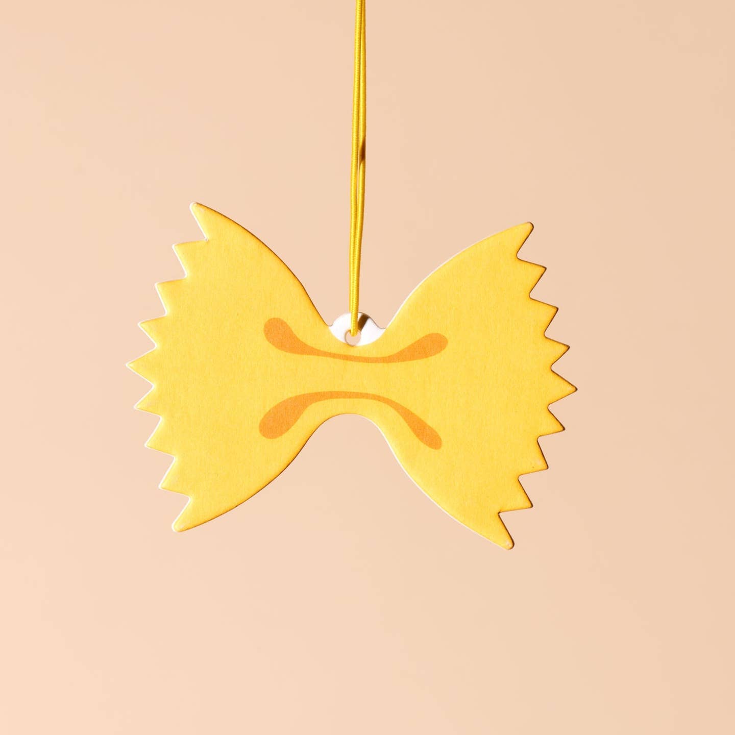 Farfalle Bowtie Pasta Vehicle Lemon Scented Air Freshener