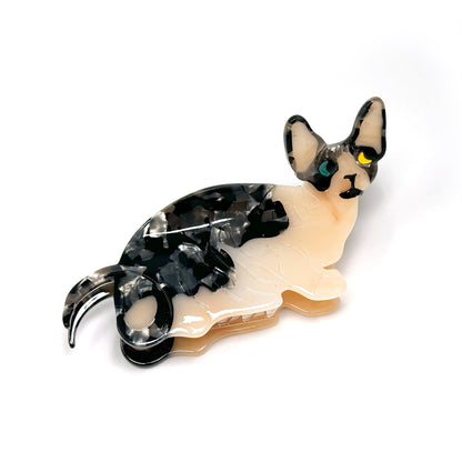 Tuxedo Hairless Cat Hair Claw