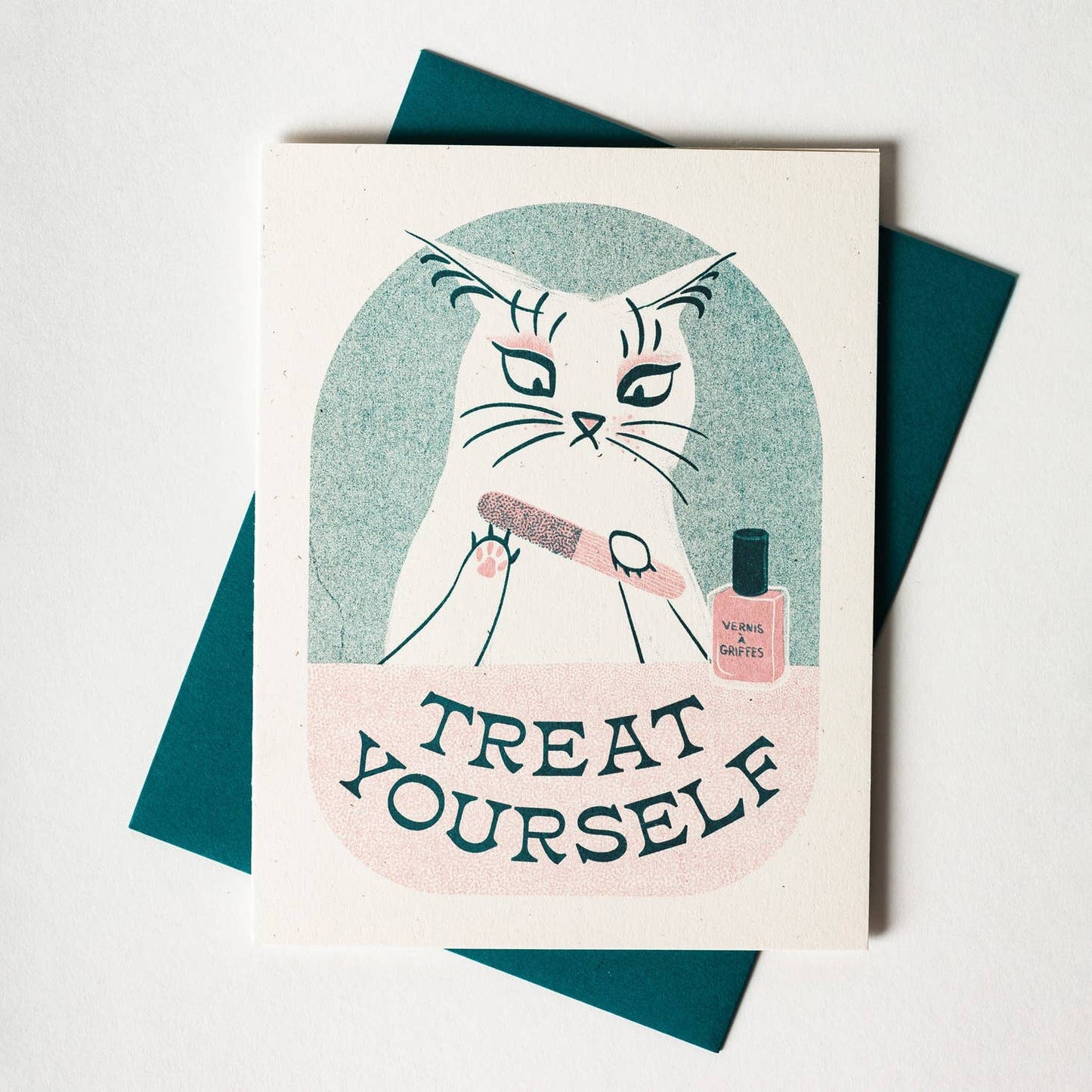 Treat Yourself - Risograph Card