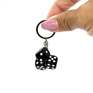 Dice Keychan / Bag Charm - Black