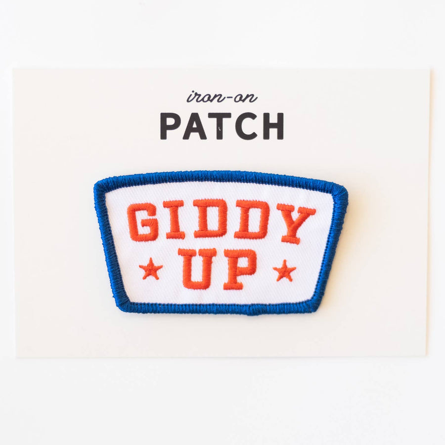 Giddy Up Embroidered Patch