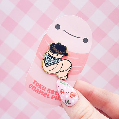 Yeehaw Worm Enamel Pin