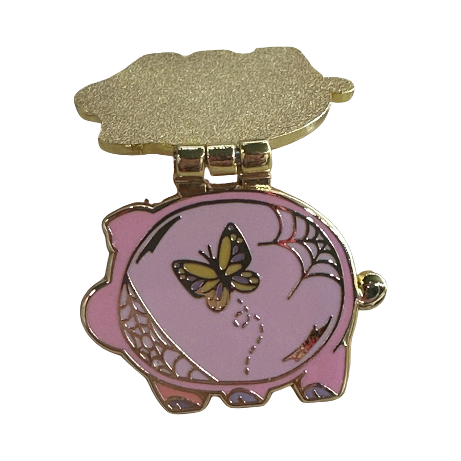 Piggy Bank - Articulating Enamel Pin