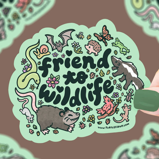 Friend To Wildlife Sticker