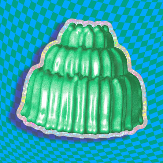 Radioactive Jello Glitter Sticker