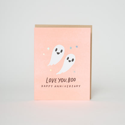 Love You, Boo. Happy Anniversary Card