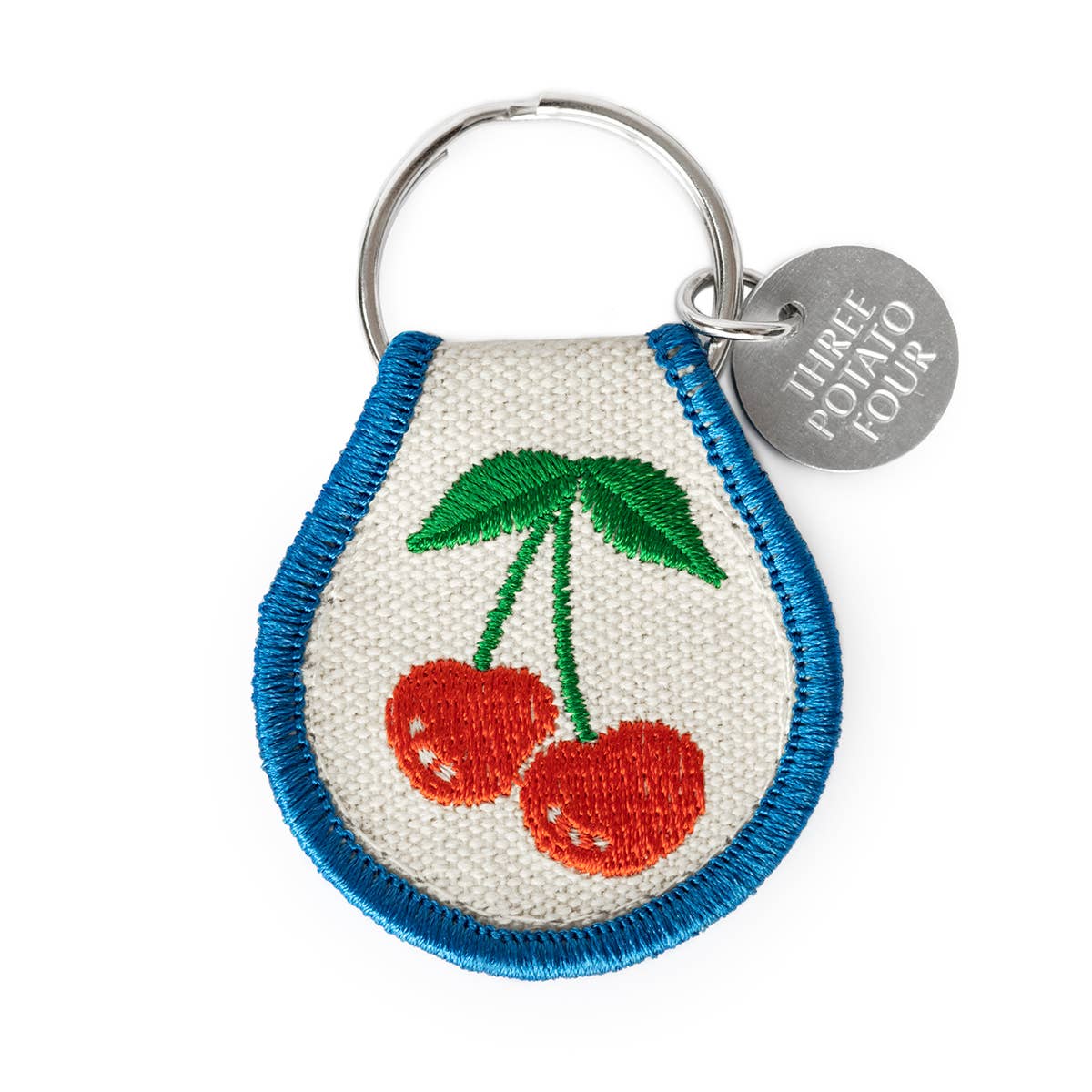 Embroidered Keychain - Cherries