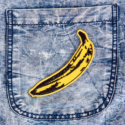 Banana By Andy Warhol, Twill Iron-On Patch