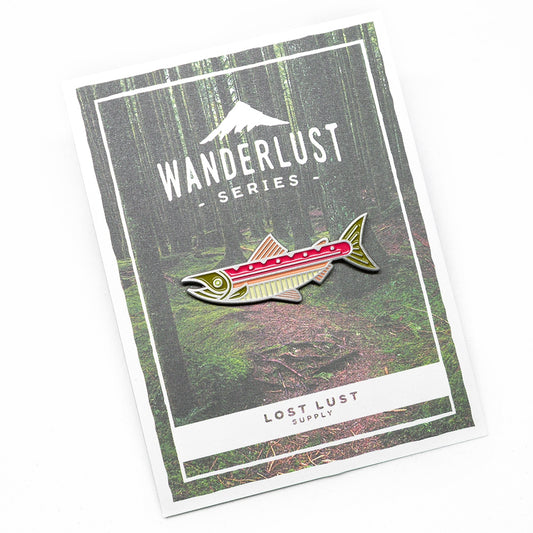 Sockeye Salmon Enamel Pin