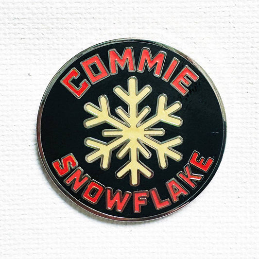 Commie Snowflake Enamel Pin