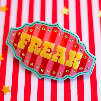 Freak Rhinestone Hair Clip